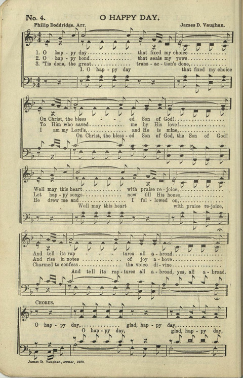 New Perfect Praise: for Sunday-schools, singing-schools, revivals, conventions and general use in Christian work and worship page 4