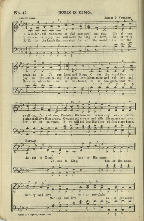 New Perfect Praise: for Sunday-schools, singing-schools, revivals, conventions and general use in Christian work and worship page 42