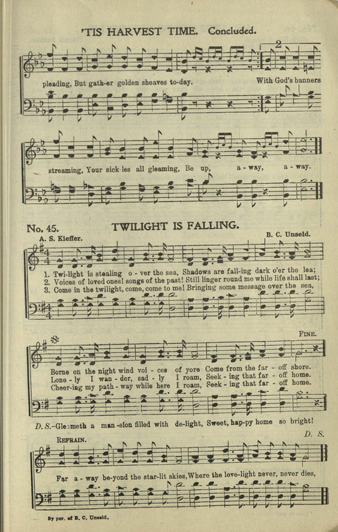 New Perfect Praise: for Sunday-schools, singing-schools, revivals, conventions and general use in Christian work and worship page 45