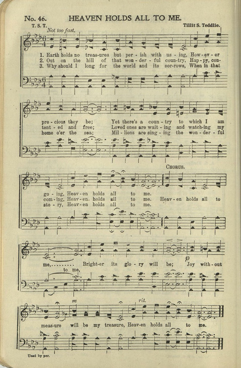 New Perfect Praise: for Sunday-schools, singing-schools, revivals, conventions and general use in Christian work and worship page 46