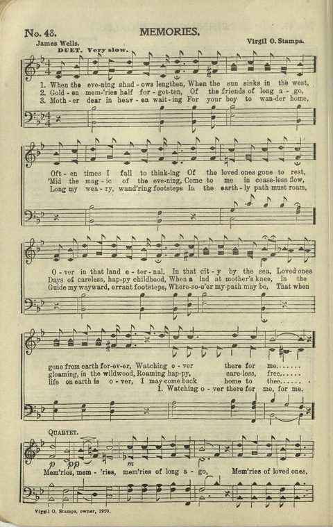 New Perfect Praise: for Sunday-schools, singing-schools, revivals, conventions and general use in Christian work and worship page 48