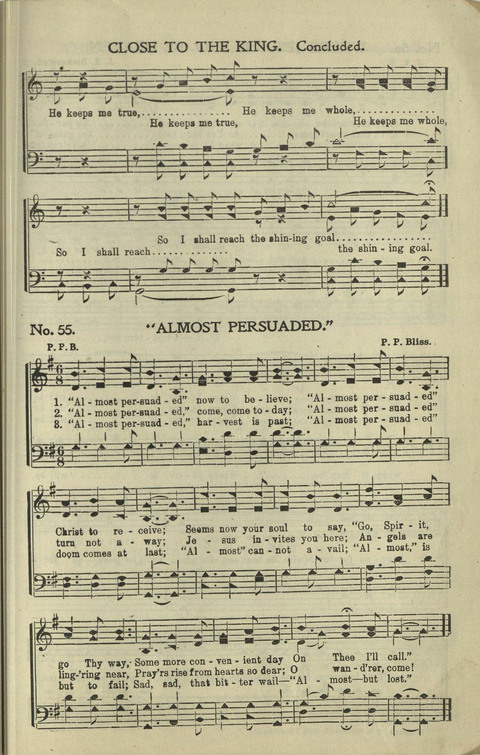 New Perfect Praise: for Sunday-schools, singing-schools, revivals, conventions and general use in Christian work and worship page 55