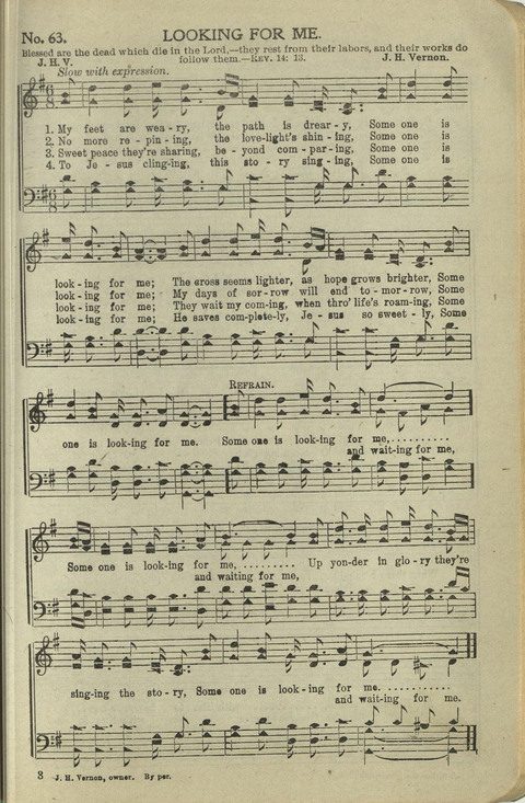 New Perfect Praise: for Sunday-schools, singing-schools, revivals, conventions and general use in Christian work and worship page 63