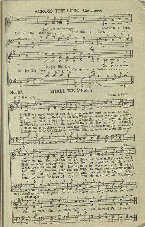 New Perfect Praise: for Sunday-schools, singing-schools, revivals, conventions and general use in Christian work and worship page 87