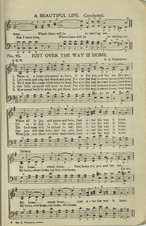 New Perfect Praise: for Sunday-schools, singing-schools, revivals, conventions and general use in Christian work and worship page 95