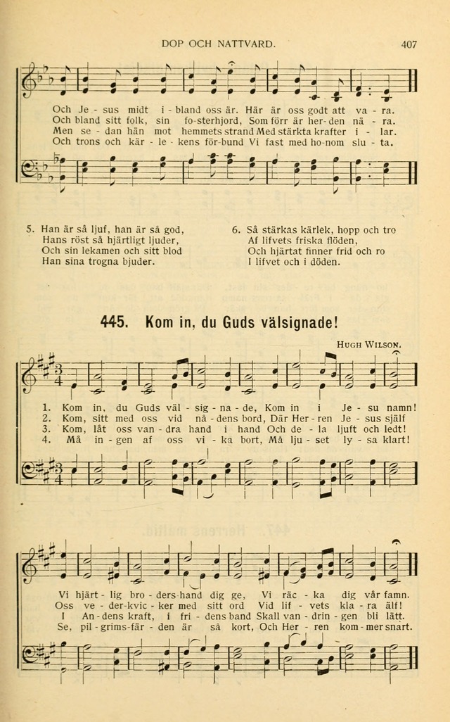 Nya Psalmisten: sånger för allmän och enskild uppbyggelse page 407
