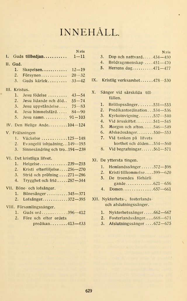 Nya Psalmisten: sånger för allmän och enskild uppbyggelse page 629