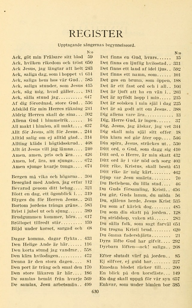 Nya Psalmisten: sånger för allmän och enskild uppbyggelse page 630