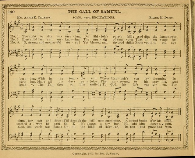 New pearls of song : a choice collection for Sabbath schools and the home circle page 140