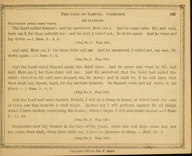 New pearls of song : a choice collection for Sabbath schools and the home circle page 141