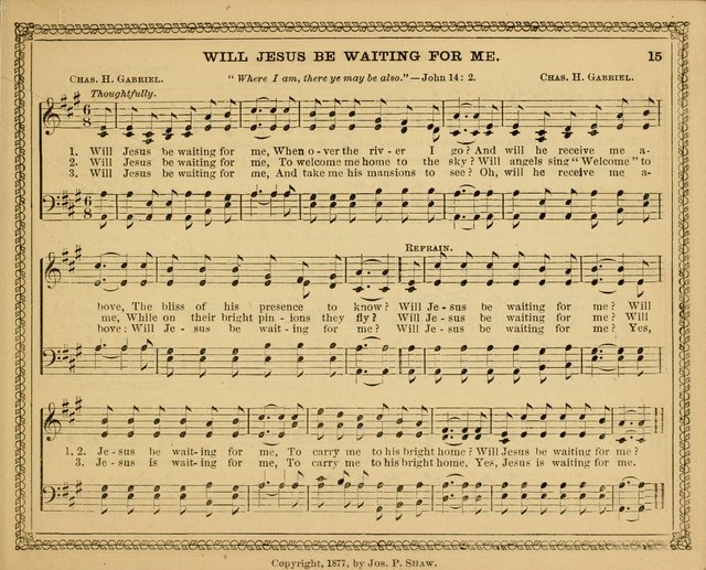 New pearls of song : a choice collection for Sabbath schools and the home circle page 15