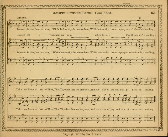 New pearls of song : a choice collection for Sabbath schools and the home circle page 151