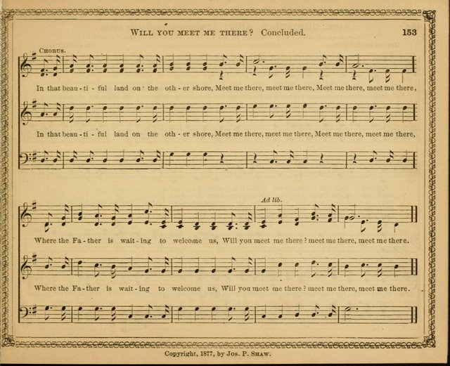 New pearls of song : a choice collection for Sabbath schools and the home circle page 153