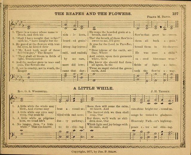 New pearls of song : a choice collection for Sabbath schools and the home circle page 157