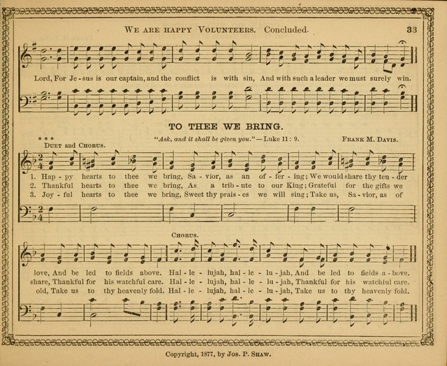 New pearls of song : a choice collection for Sabbath schools and the home circle page 33