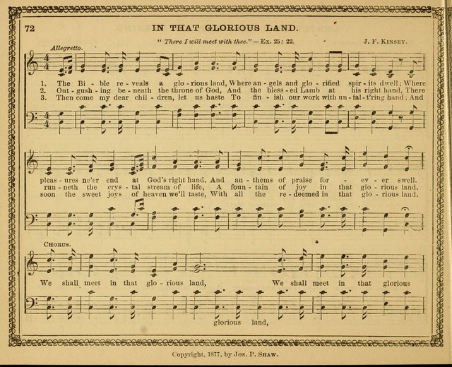 New pearls of song : a choice collection for Sabbath schools and the home circle page 72