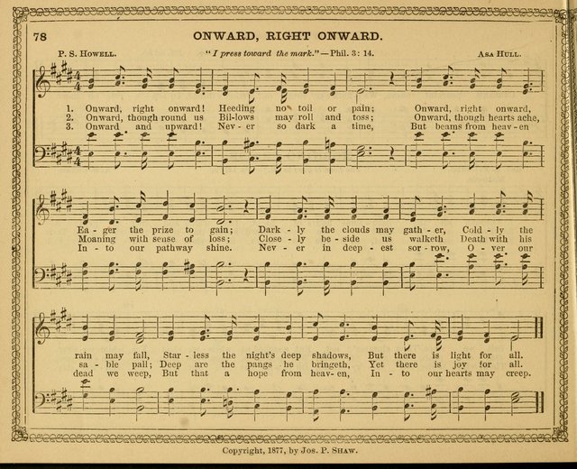 New pearls of song : a choice collection for Sabbath schools and the home circle page 78