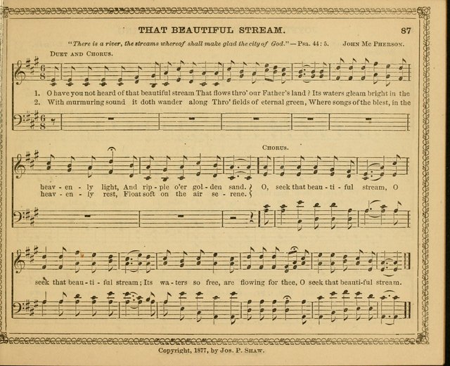 New pearls of song : a choice collection for Sabbath schools and the home circle page 87