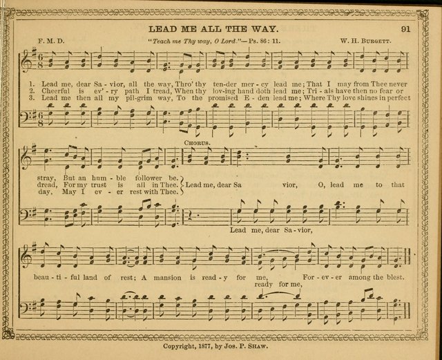 New pearls of song : a choice collection for Sabbath schools and the home circle page 91