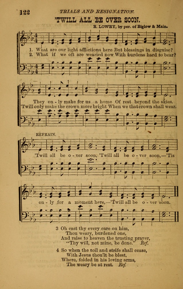 The New Song: consisting of very choice notes of redemption, embracing new original,and also selcted songs, appropriate for prayer and revivial meetings page 122