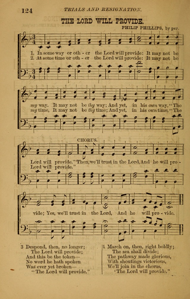 The New Song: consisting of very choice notes of redemption, embracing new original,and also selcted songs, appropriate for prayer and revivial meetings page 124