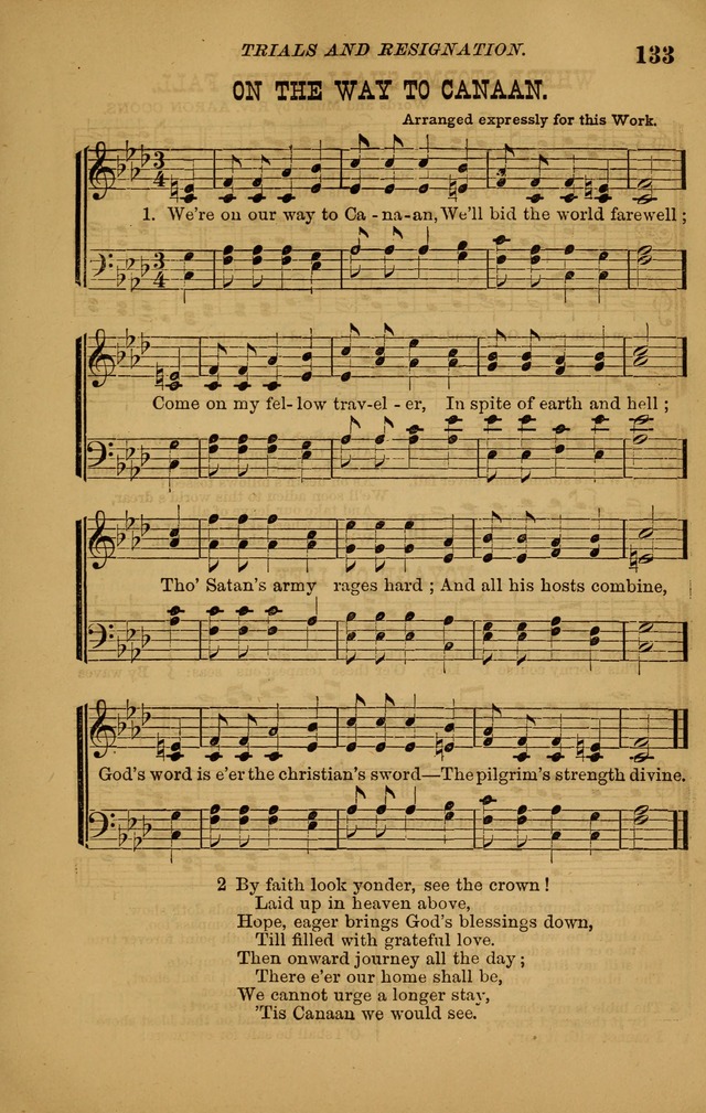 The New Song: consisting of very choice notes of redemption, embracing new original,and also selcted songs, appropriate for prayer and revivial meetings page 133