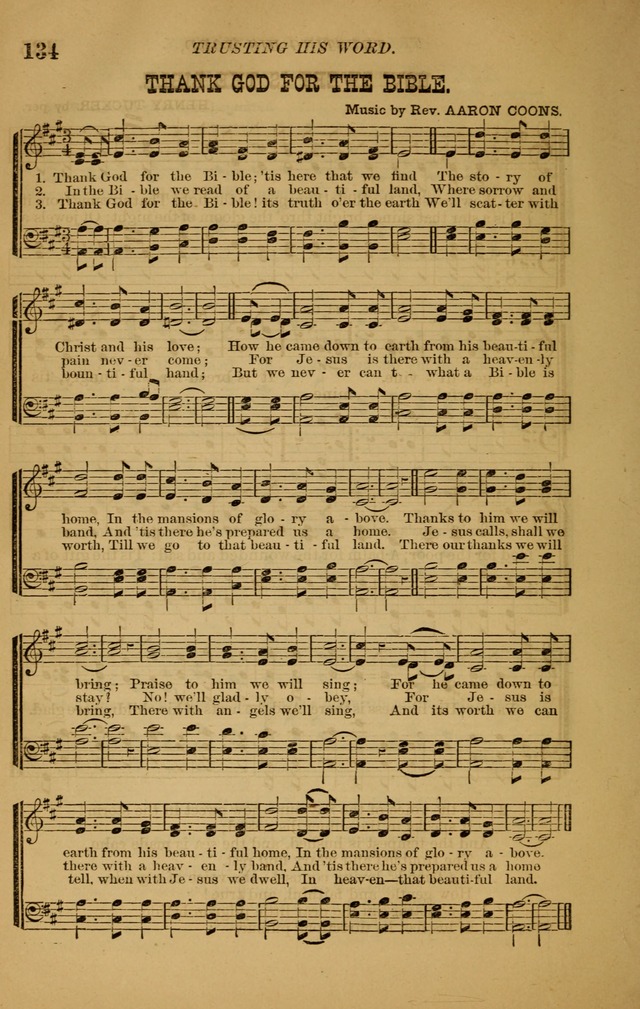 The New Song: consisting of very choice notes of redemption, embracing new original,and also selcted songs, appropriate for prayer and revivial meetings page 134