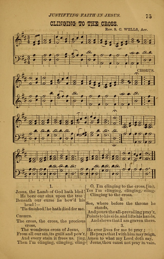 The New Song: consisting of very choice notes of redemption, embracing new original,and also selcted songs, appropriate for prayer and revivial meetings page 75