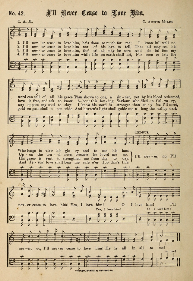 New Songs of the Gospel No. 2: for use in religious meetings page 40