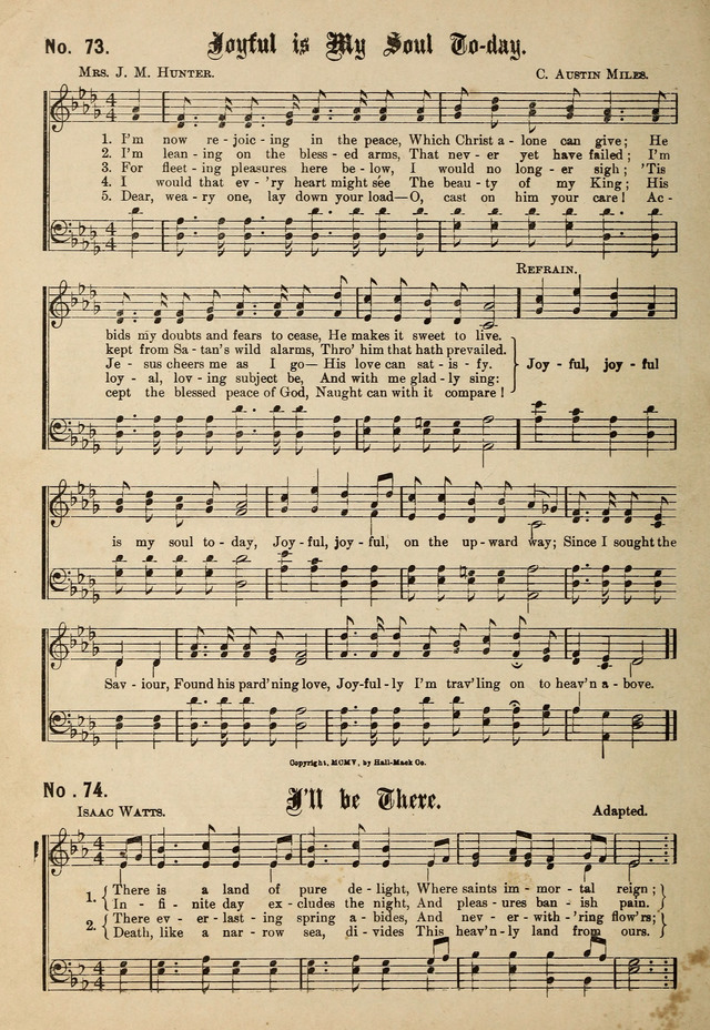 New Songs of the Gospel No. 2: for use in religious meetings page 68