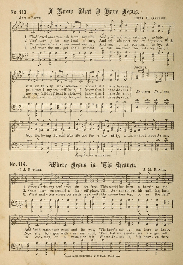 New Songs of the Gospel No. 2: for use in religious meetings page 96