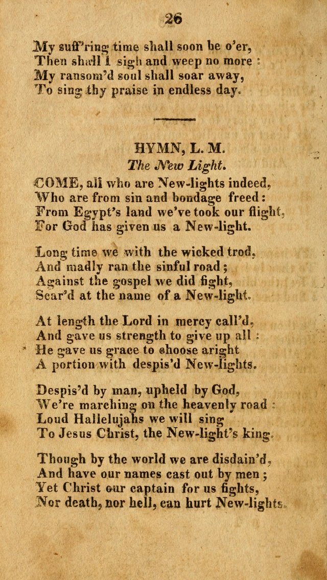 A New Selection of Hymns: collected from various authors page 26