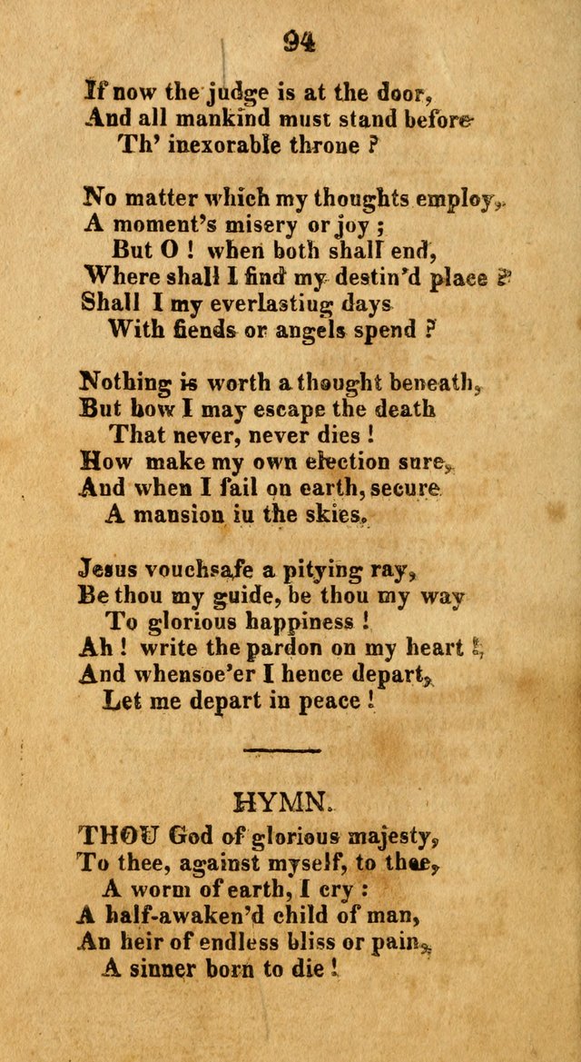 A New Selection of Hymns: collected from various authors page 94