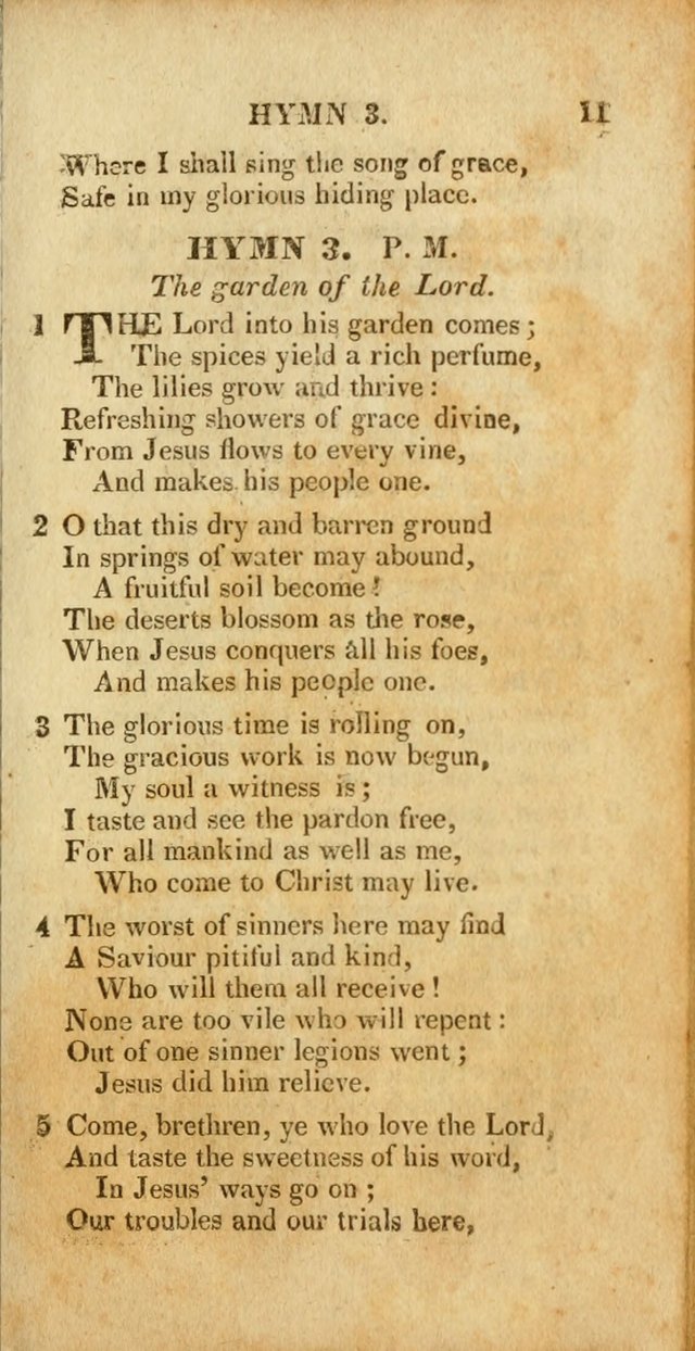 A New Selection of Hymns and Spiritual Songs: designed for prayer, conference and camp-meetings page 11