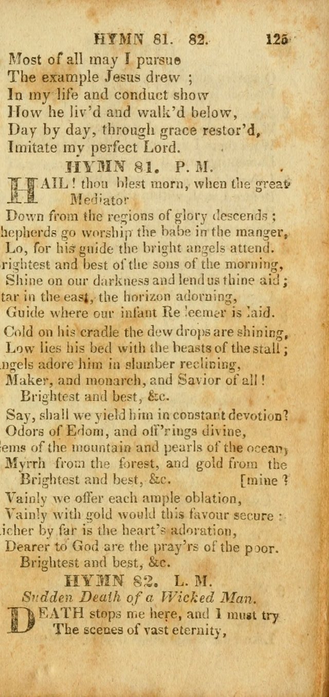 A New Selection of Hymns and Spiritual Songs: designed for prayer, conference and camp-meetings page 125