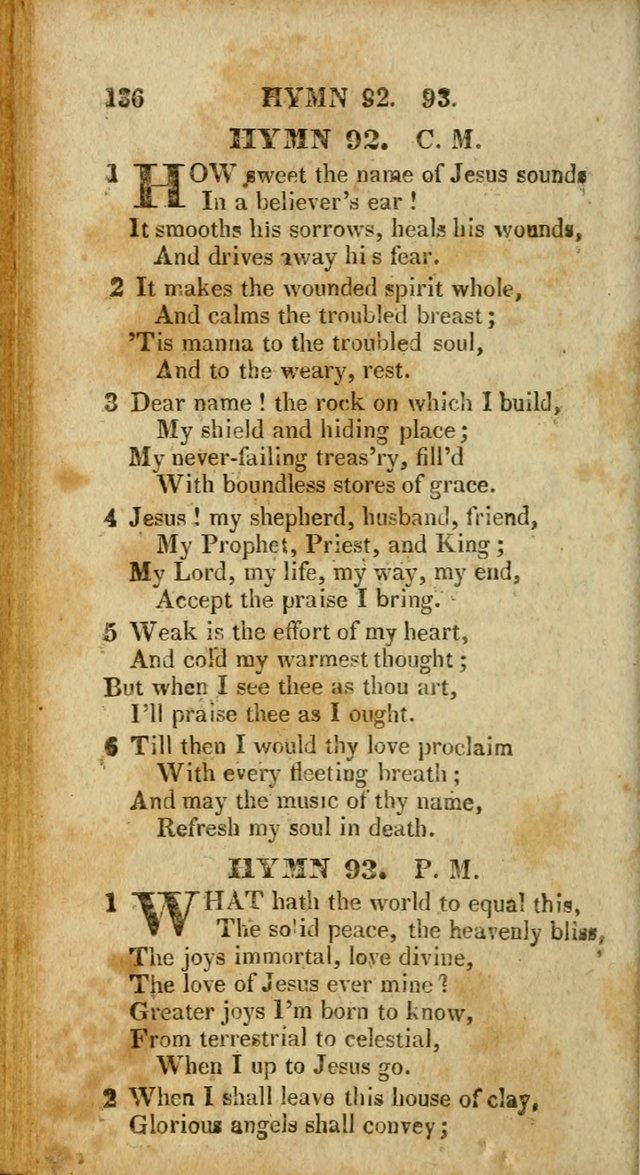 A New Selection of Hymns and Spiritual Songs: designed for prayer, conference and camp-meetings page 136