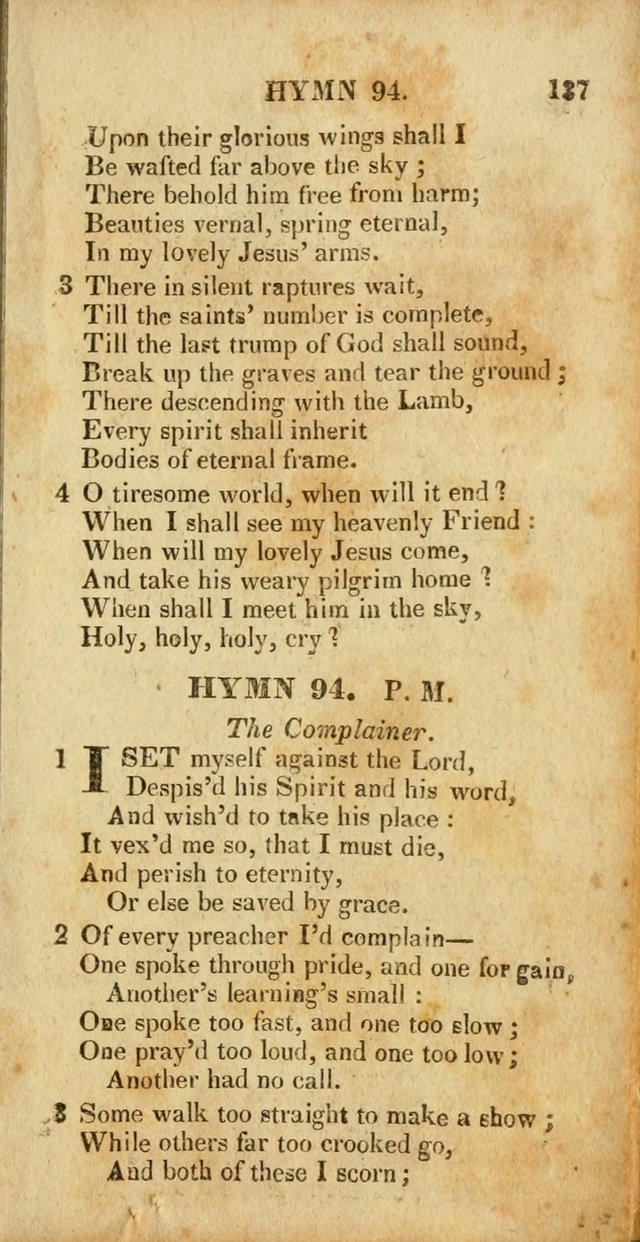 A New Selection of Hymns and Spiritual Songs: designed for prayer, conference and camp-meetings page 137