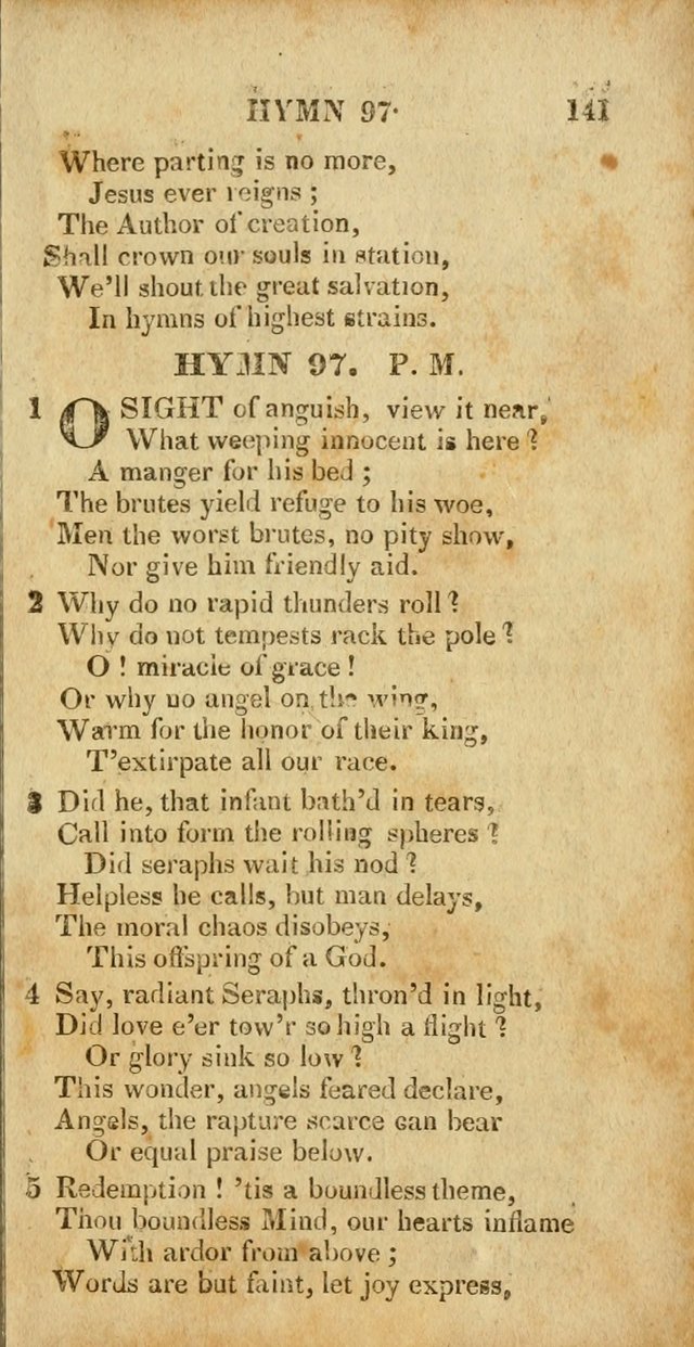 A New Selection of Hymns and Spiritual Songs: designed for prayer, conference and camp-meetings page 141