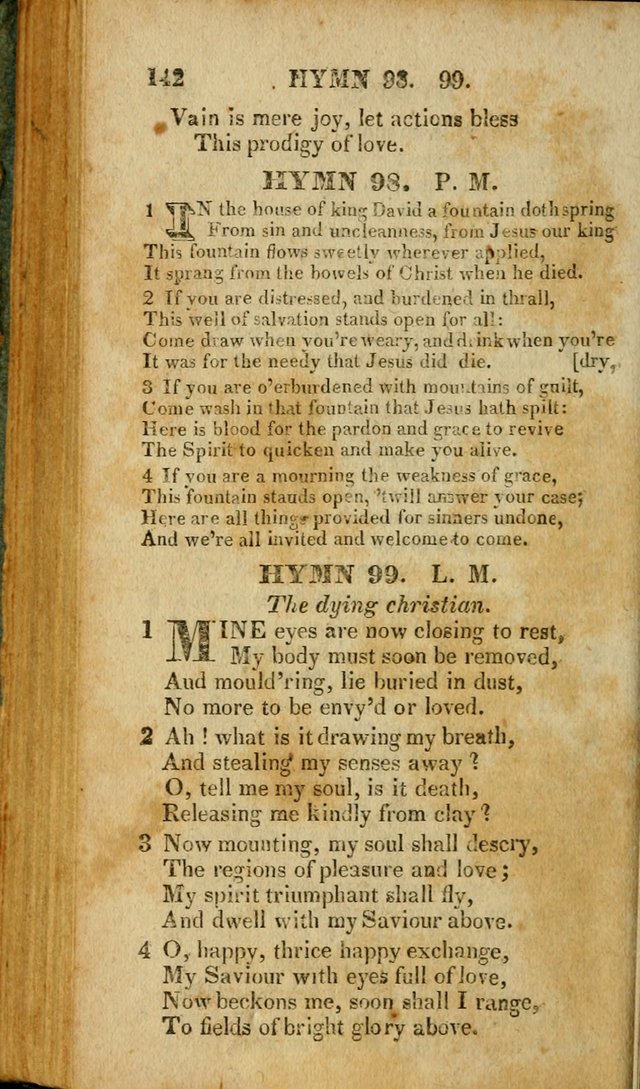 A New Selection of Hymns and Spiritual Songs: designed for prayer, conference and camp-meetings page 142