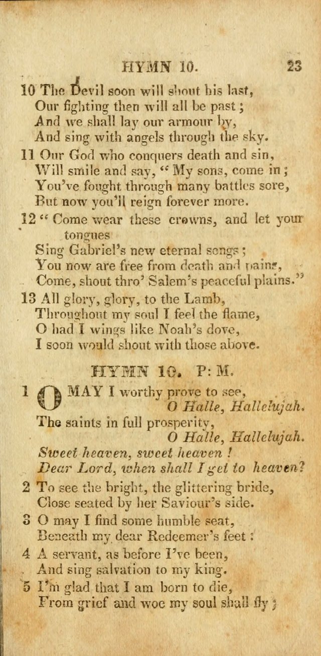 A New Selection of Hymns and Spiritual Songs: designed for prayer, conference and camp-meetings page 23