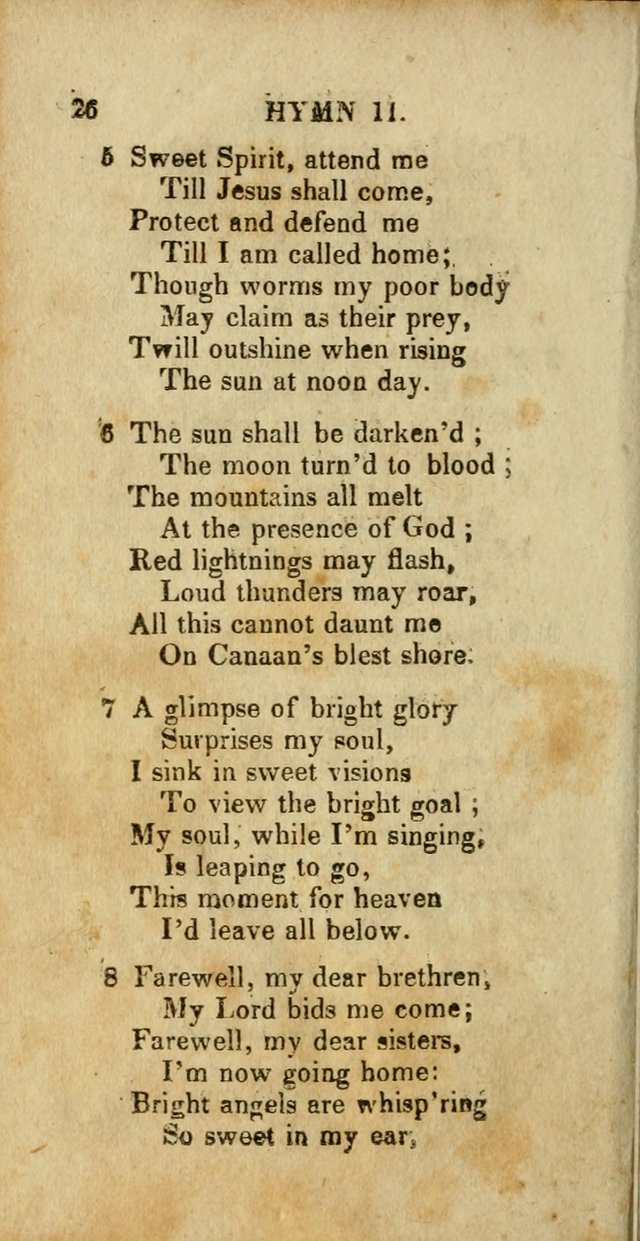 A New Selection of Hymns and Spiritual Songs: designed for prayer, conference and camp-meetings page 26