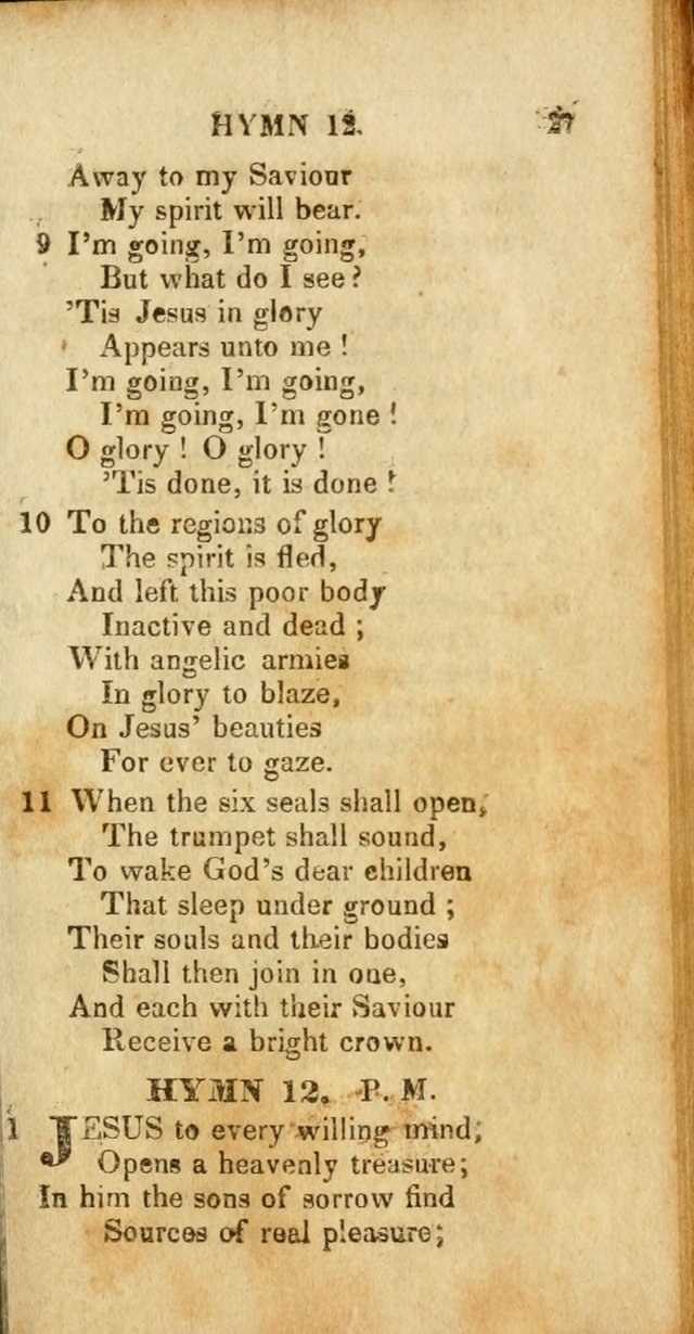 A New Selection of Hymns and Spiritual Songs: designed for prayer, conference and camp-meetings page 27