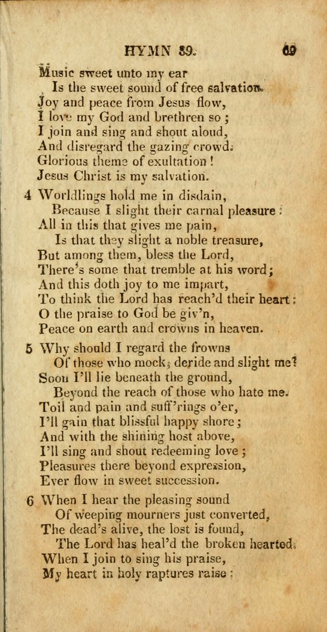 A New Selection of Hymns and Spiritual Songs: designed for prayer, conference and camp-meetings page 69