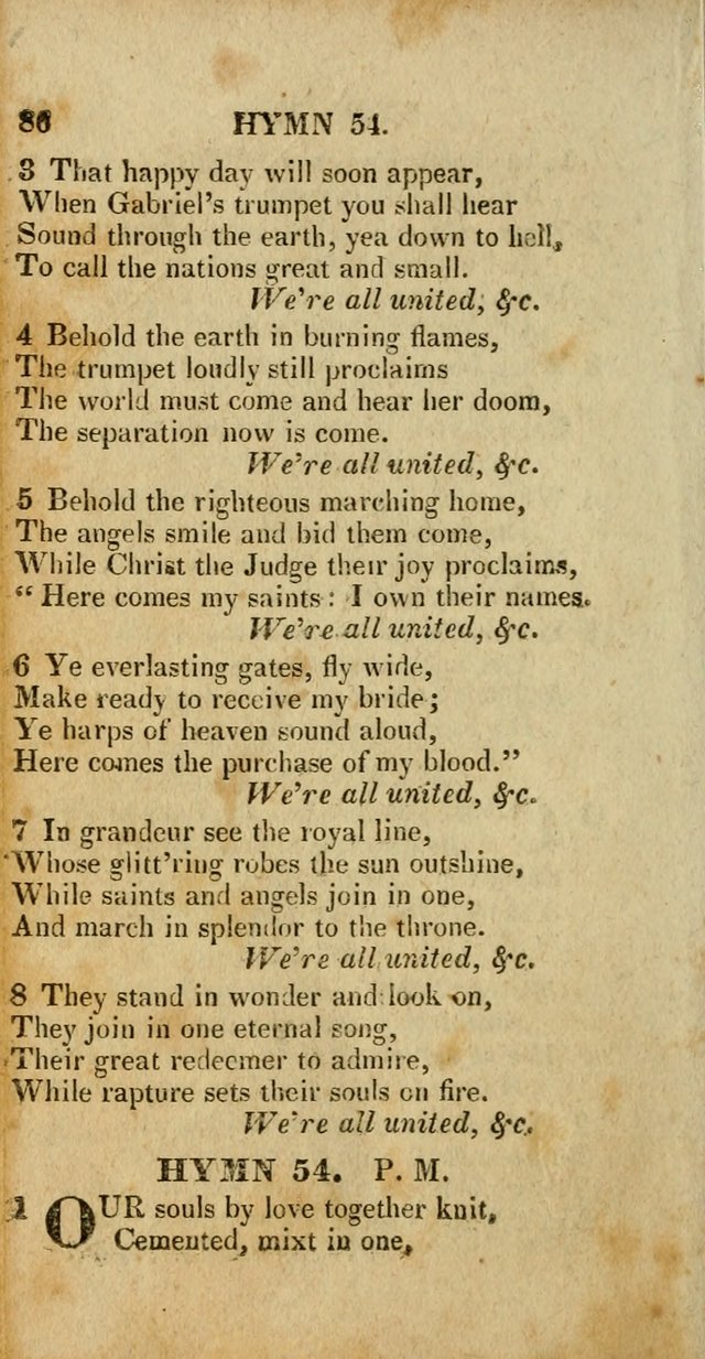 A New Selection of Hymns and Spiritual Songs: designed for prayer, conference and camp-meetings page 86