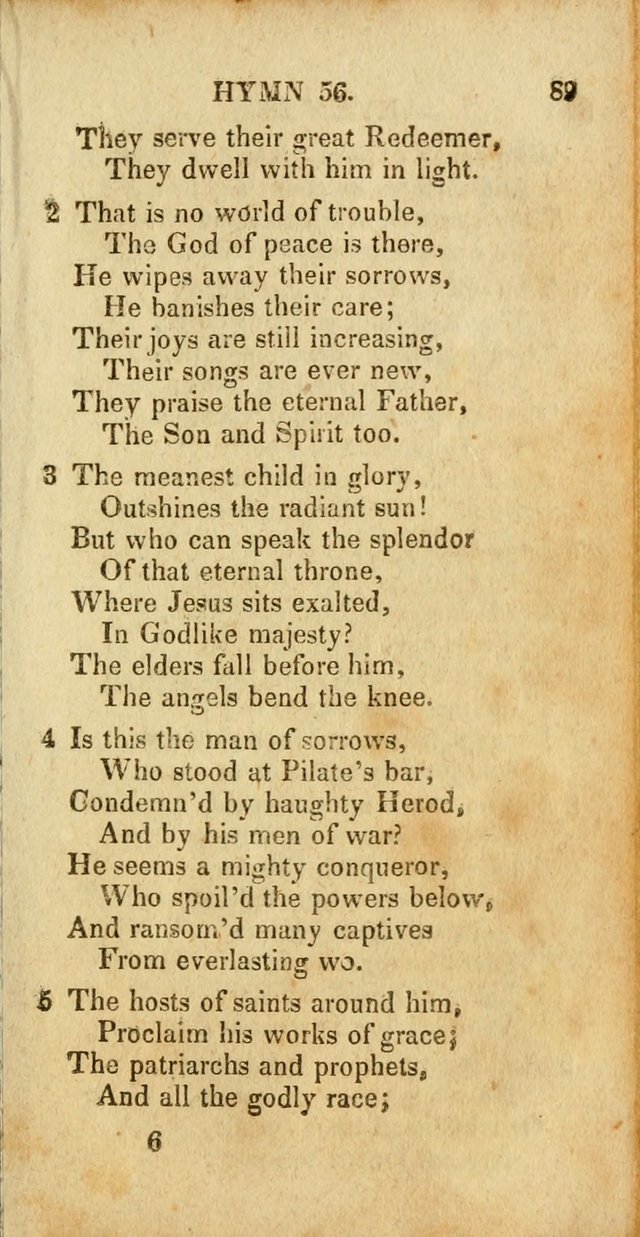 A New Selection of Hymns and Spiritual Songs: designed for prayer, conference and camp-meetings page 89