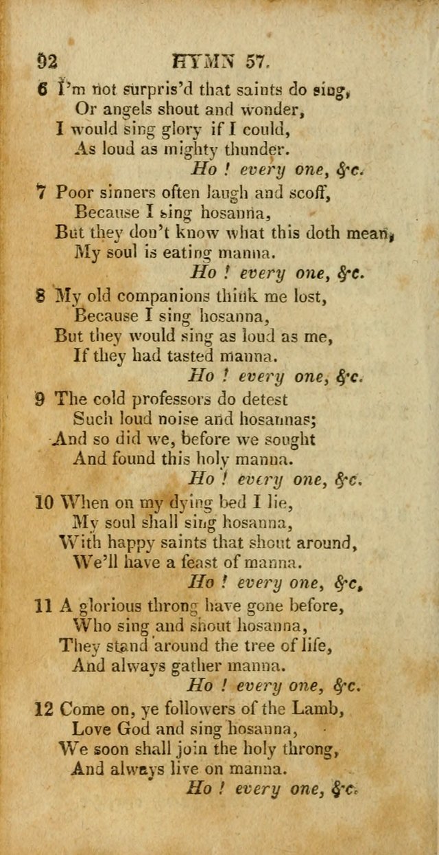 A New Selection of Hymns and Spiritual Songs: designed for prayer, conference and camp-meetings page 92