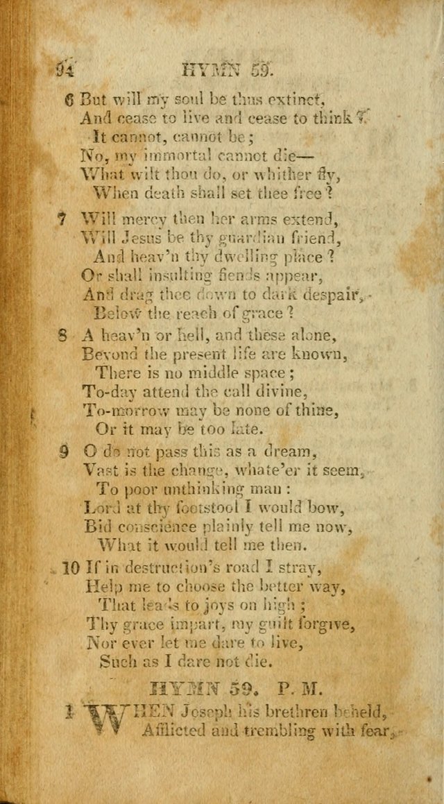 A New Selection of Hymns and Spiritual Songs: designed for prayer, conference and camp-meetings page 94