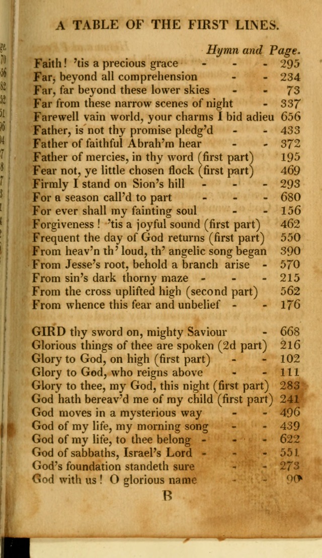 A New Selection of Nearly Eight Hundred Evangelical Hymns, from More than  200 Authors in England, Scotland, Ireland, & America, including a great number of originals, alphabetically arranged page 18