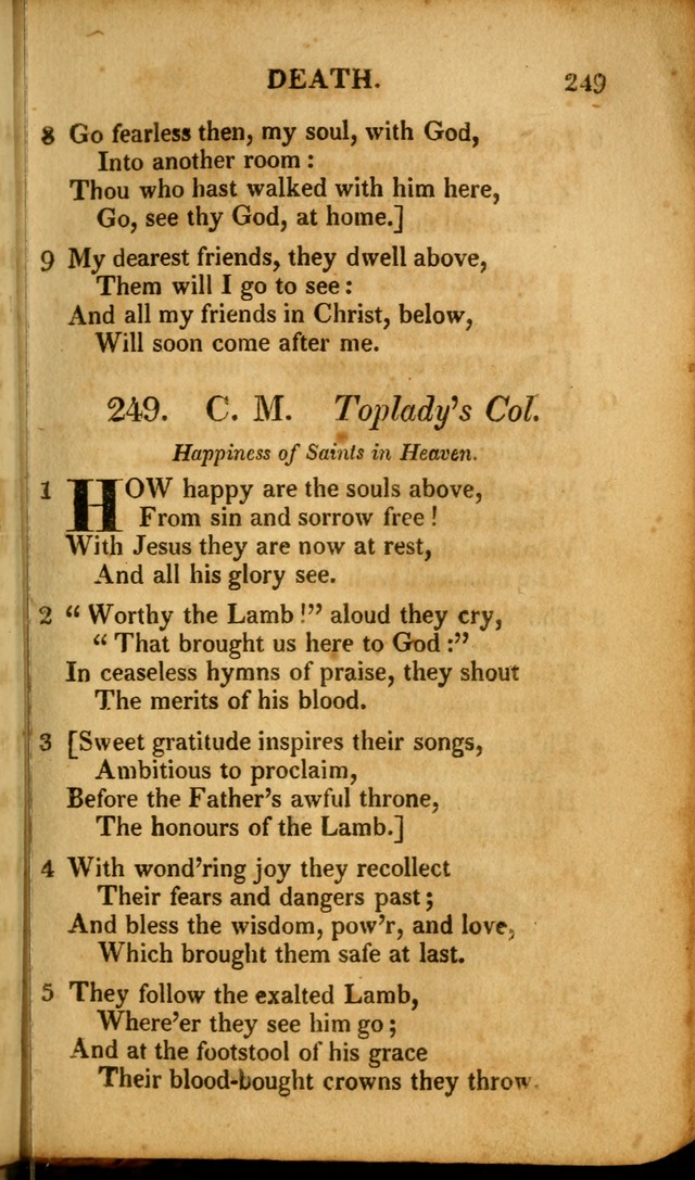 A New Selection of Nearly Eight Hundred Evangelical Hymns, from More than  200 Authors in England, Scotland, Ireland, & America, including a great number of originals, alphabetically arranged page 278