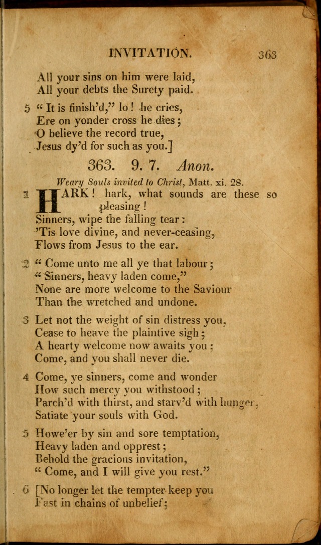 A New Selection of Nearly Eight Hundred Evangelical Hymns, from More than  200 Authors in England, Scotland, Ireland, & America, including a great number of originals, alphabetically arranged page 382